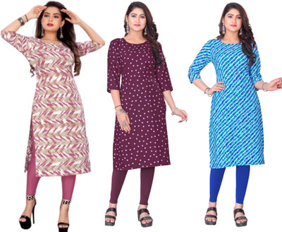 MANTH WEAR Women Printed Anarkali Kurta(Multicolor)