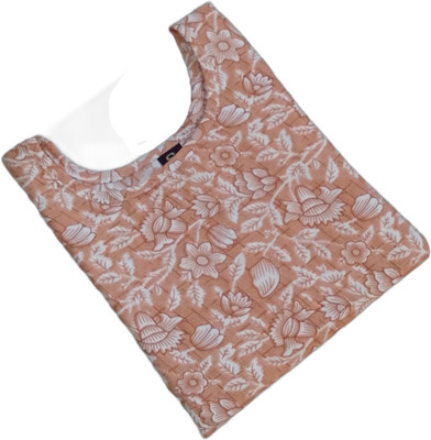 RD Collection Women Printed Straight Kurta(White, Beige)