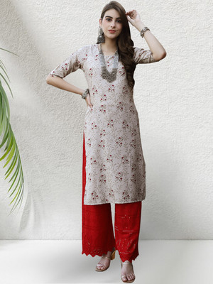 1 Stop Fashion Women Printed A-line Kurta(Multicolor)