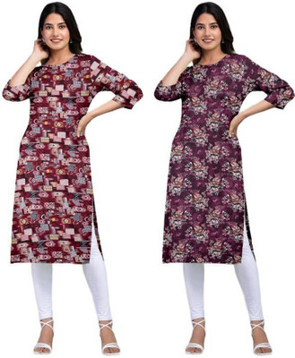 MIROSELLY CREATION Women Printed A-line Kurta(Multicolor)