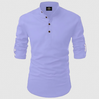 evalaxy Men Solid Straight Kurta(Blue)
