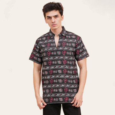 GLAUCUS Men Printed Straight Kurta(Multicolor)