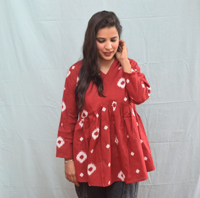 Nips fashion Women Floral Print A-line Kurta(Multicolor)