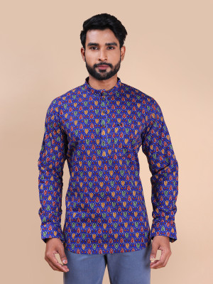 MANNYATA Men Printed Straight Kurta(Multicolor)