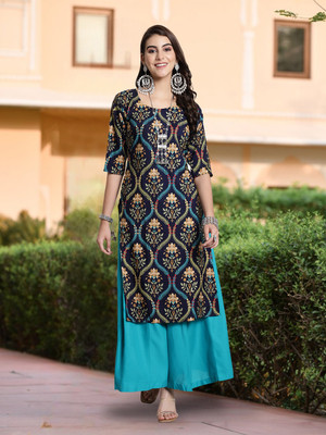 EthnicBasket Women Printed A-line Kurta(Multicolor)