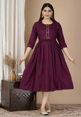 Vaetup Anarkali Gown(Purple)