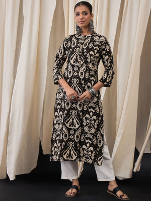 ANOUK Women Embroidered Straight Kurta(Multicolor)