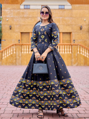 TheBestBuyers Anarkali Gown(Black)