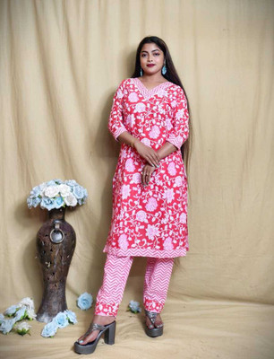 Biswas Style Hub Women Printed Anarkali Kurta(Multicolor)