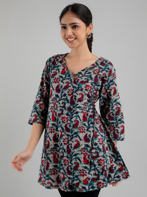 Feranoid Retail Women Printed A-line Kurta(Multicolor)