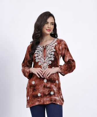 Wearaholic Women Printed Straight Kurta(Green)