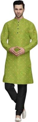 PRIDE SALES Men Solid Ethnic Dress Kurta(Green)