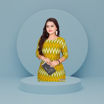 neshapex Women Printed Straight Kurta(Multicolor)