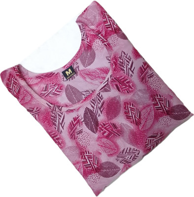 deshmi fashion Women Printed A-line Kurta(Purple)
