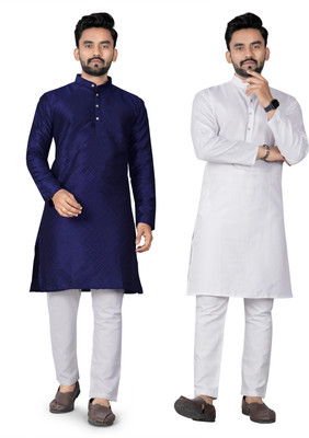 DHASU TRENDZ Men Solid Straight Kurta(Multicolor)