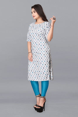 ANITA LYCRA Women Printed A-line Kurta(Multicolor)