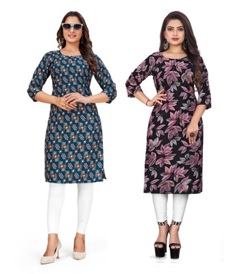 dharmanandan creation Women Solid A-line Kurta(Multicolor)