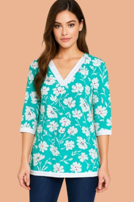 HouseOfCommon Women Printed A-line Kurta(Blue)