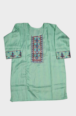 Laxmi Textile Women Floral Print A-line Kurta(Blue)