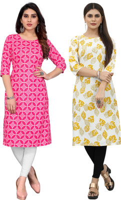 MARIDI FASHION Women Self Design Straight Kurta(Multicolor)