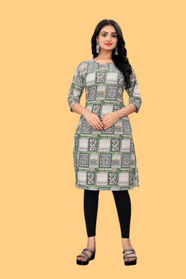Tulsii Fab Women Printed Anarkali Kurta(Multicolor)