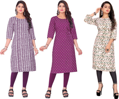 MANTH WEAR Women Printed Anarkali Kurta(Multicolor)