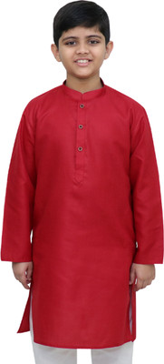 izaan Boys Solid Ethnic Dress Kurta(Multicolor)