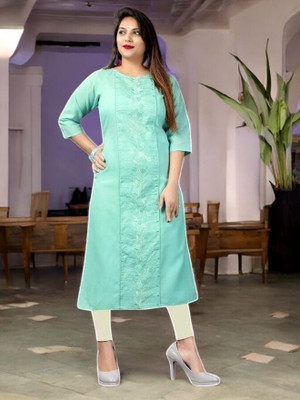 VIMCOTT Women Striped Anarkali Kurta(Multicolor)