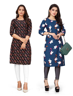 SUMITA SAREE Women Printed A-line Kurta(Multicolor)