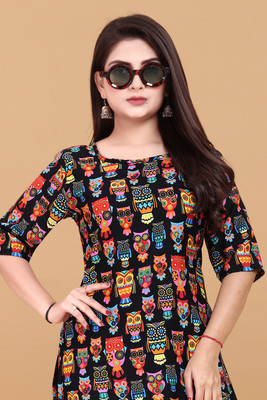 Sonali Impex Women Printed A-line Kurta(Multicolor)