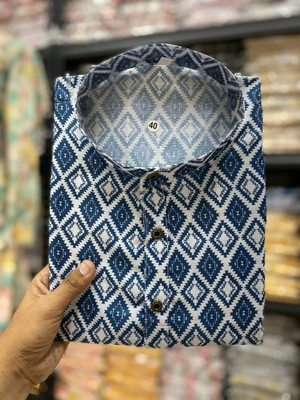 FOXDX Men Printed A-line Kurta(Multicolor)