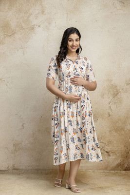 Mialo fashion Women Printed Anarkali Kurta(White)