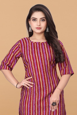 ANITA LYCRA Women Printed A-line Kurta(Multicolor)
