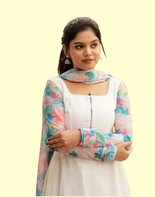 Panth Creation Women Solid Anarkali Kurta(Multicolor)
