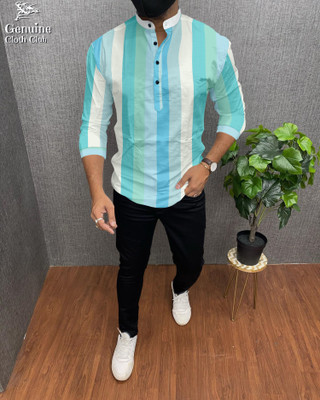 NIKOLA ENTERPRISES Men Printed Straight Kurta(Multicolor)