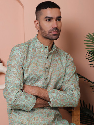 ANOUK Men Printed Straight Kurta(Multicolor)