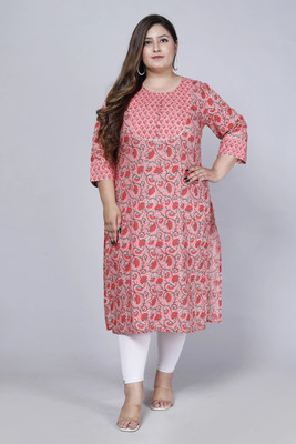GYAPTI Women Floral Print Straight Kurta(Multicolor)