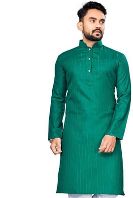 JENZEE Fashion Men Self Design Straight Kurta(Multicolor)