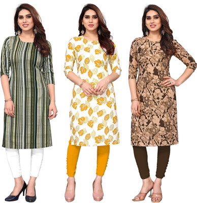 KETAKI FASHION Women Printed Straight Kurta(Multicolor)