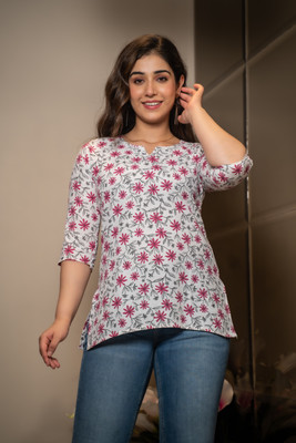 Andheriyas Collection Women Printed Straight Kurta(Multicolor)