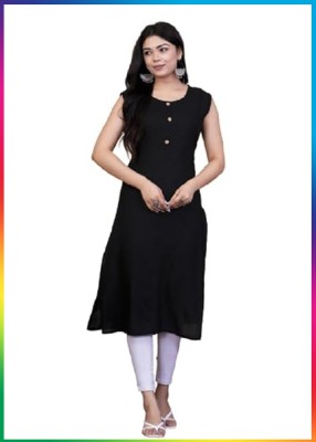 Hellsa Women Solid Straight Kurta(Multicolor)