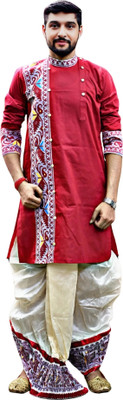 GOURI COLLECTIONS Men Kurta Dhoti Pant Set