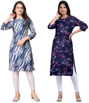 MIROSELLY CREATION Women Printed A-line Kurta(Multicolor)
