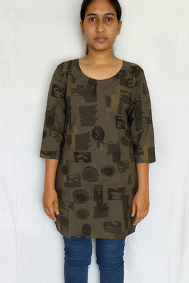 THE DAMINI EDIT Women Printed Straight Kurta(Multicolor)