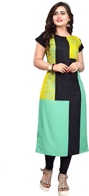 SHREE INFINITY EXPORT Women Printed A-line Kurta(Multicolor)