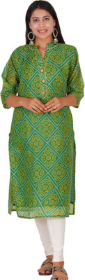 PARTH SY FASHION Women Self Design A-line Kurta(Green)