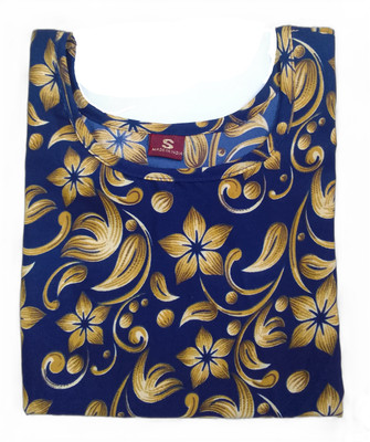 RD Collection Women Floral Print Straight Kurta(Blue, Yellow)