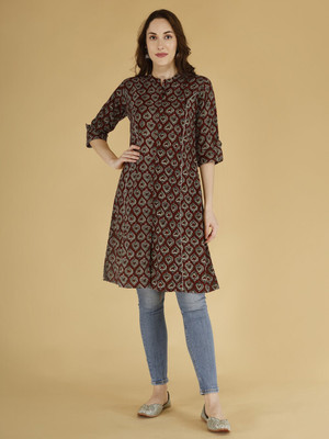 Amriti Women Printed A-line Kurta(Multicolor)