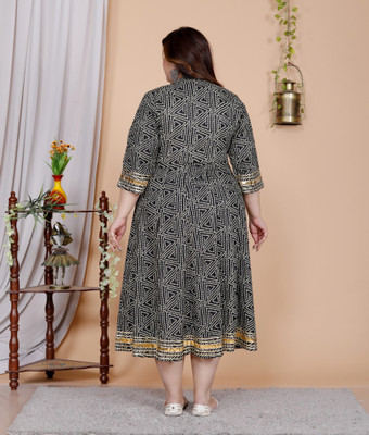 Flavia Creation Women Printed A-line Kurta(Multicolor)