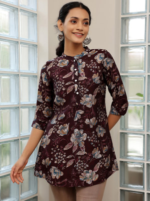 LIBAS Women Printed Straight Kurta(Multicolor)